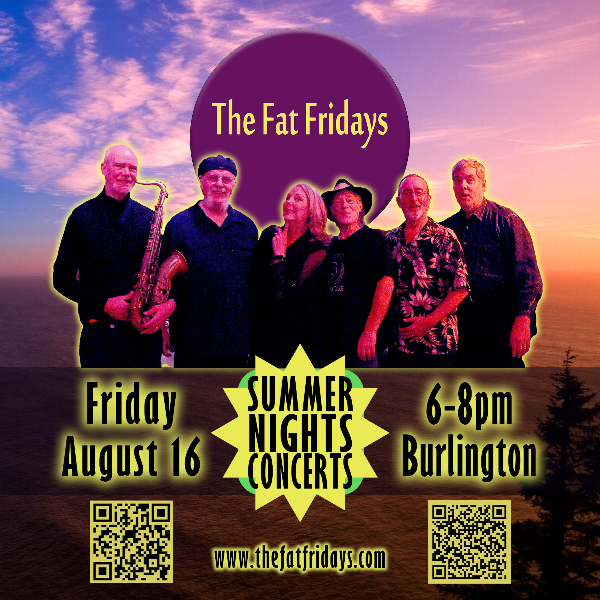 The Fat Fridays at Burlington Summer Nights Concerts